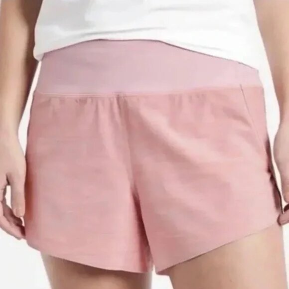 Athleta Run With It Textured Short 3.5" Space Dye Begonia Pink Size 1X - Picture 1 of 10